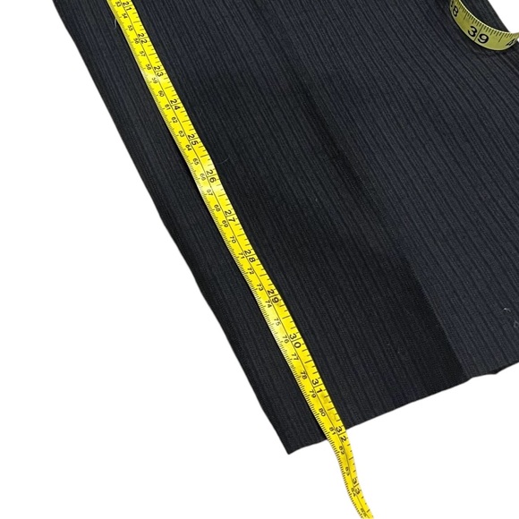 Banana Republic Heritage Wool Blend Button Fly Pinstripe Trousers Black 34/32 - Picture 7 of 15